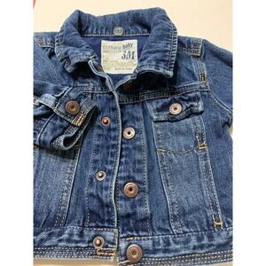 Genuine Baby from OshKosh Blue Denim Trucker Jacket 3M Medium Wash Cotton